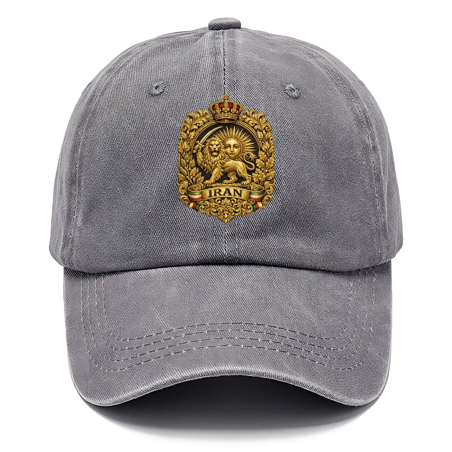 Iran Lion Sun Badge - Classic Cap - Urban Haze(Grey)