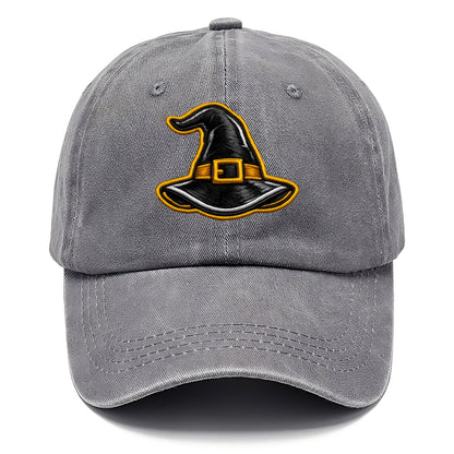 WITCH HAT - pointed hat with buckle in black and gold , coven - Classic Cap - Urban Haze(Grey)