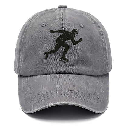 Speed skater in racing crouch - Classic Cap - Urban Haze(Grey)