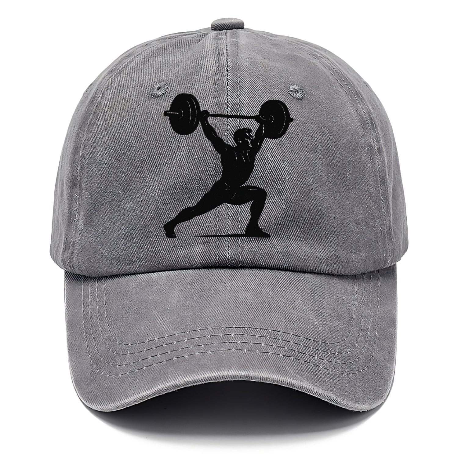 Weightlifter doing overhead snatch - Classic Cap - Urban Haze(Grey)