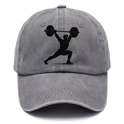 Weightlifter doing overhead snatch - Classic Cap - Urban Haze(Grey)