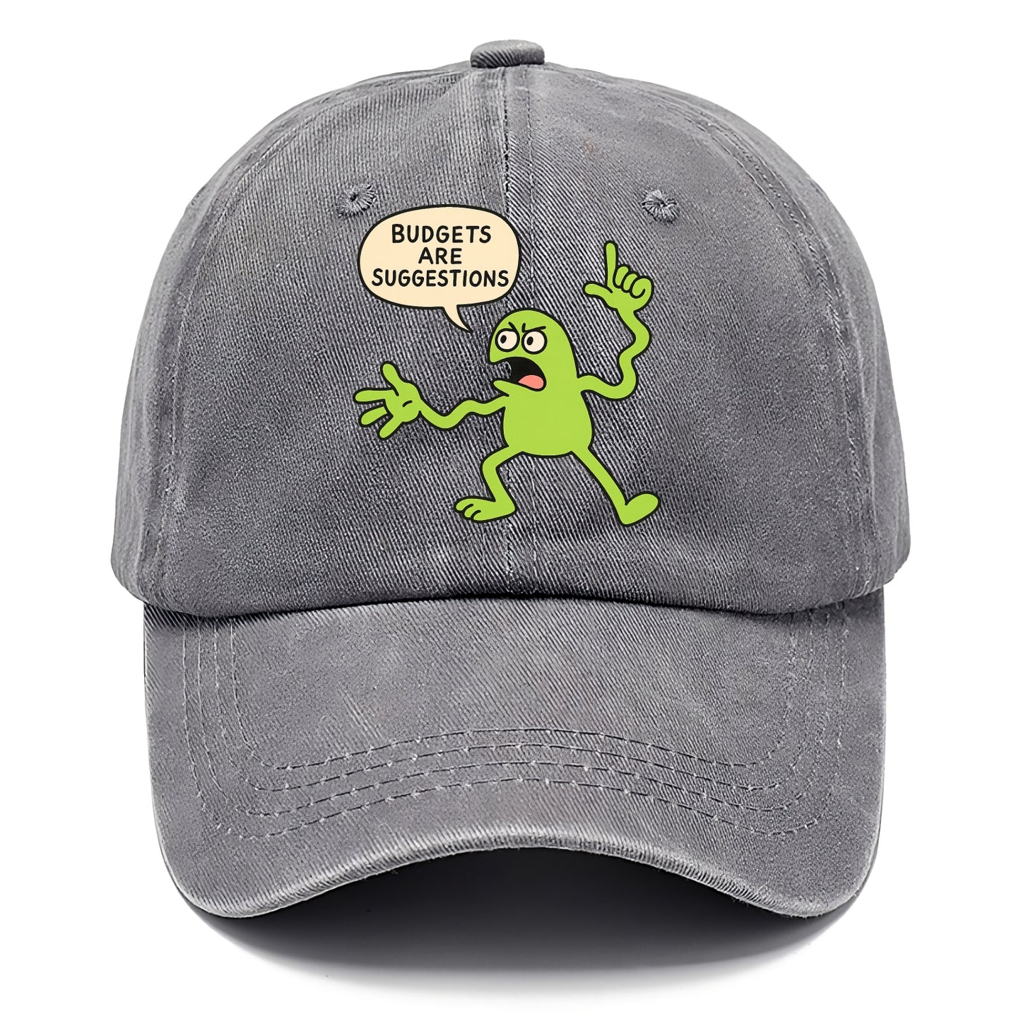 BUDGETS ARE SUGGESTIONS | Rebellious calculator - Classic Cap - Urban Haze(Grey)