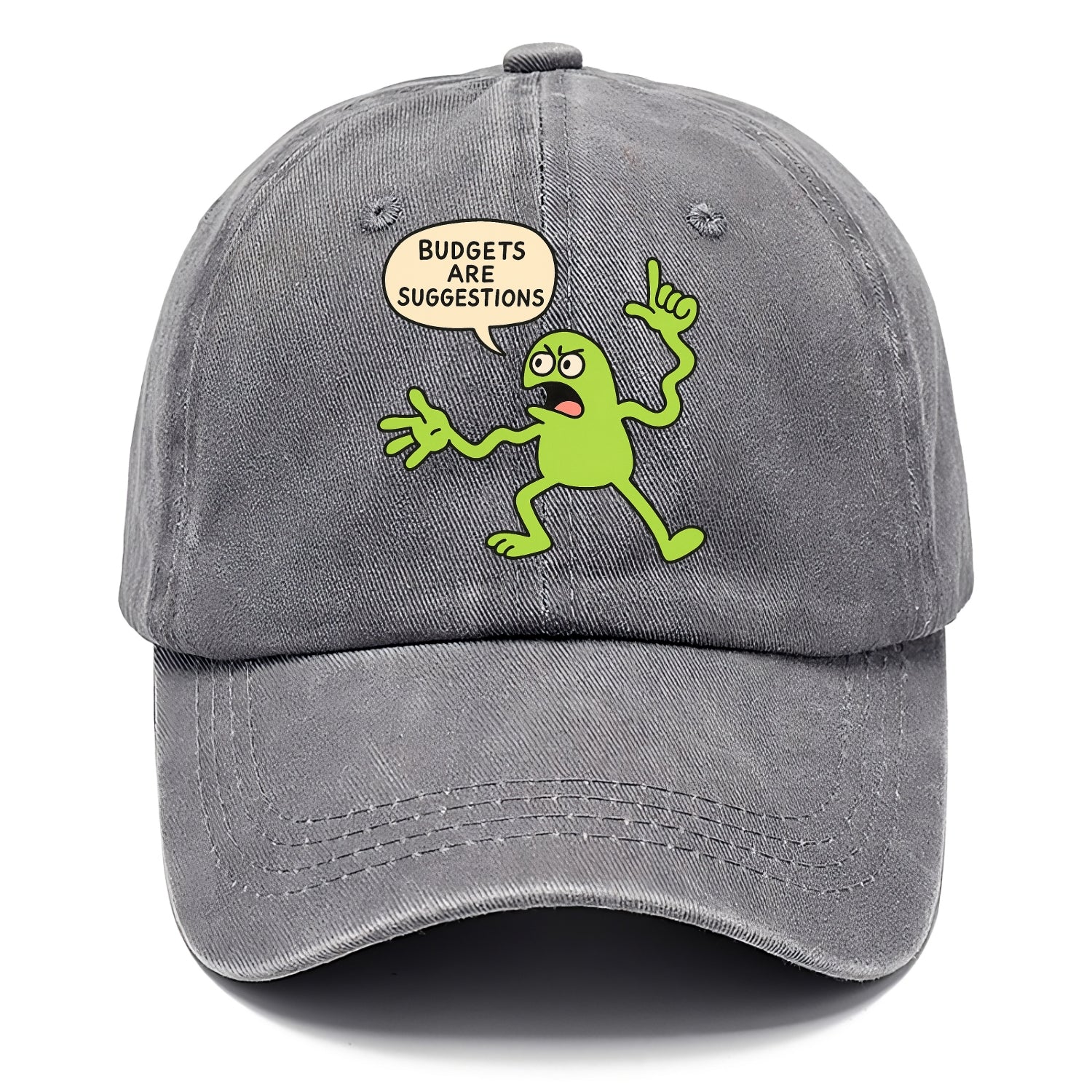 BUDGETS ARE SUGGESTIONS | Rebellious calculator - Classic Cap - Urban Haze(Grey)