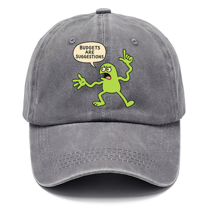 BUDGETS ARE SUGGESTIONS | Rebellious calculator - Classic Cap - Urban Haze(Grey)