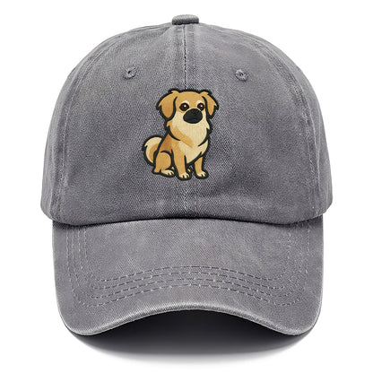 Tibetan Spaniel - Fawn small dog embroidered design - Classic Cap - Urban Haze(Grey)