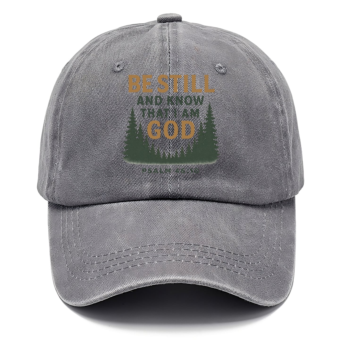 Psalm 46:10 Forest - Classic Cap - Urban Haze(Grey)