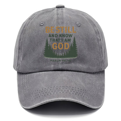 Psalm 46:10 Forest - Classic Cap - Urban Haze(Grey)