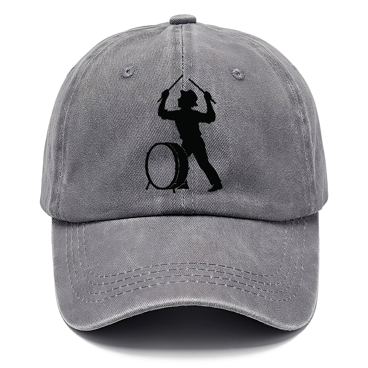 Drummer with drumsticks raised high - Classic Cap - Urban Haze(Grey)