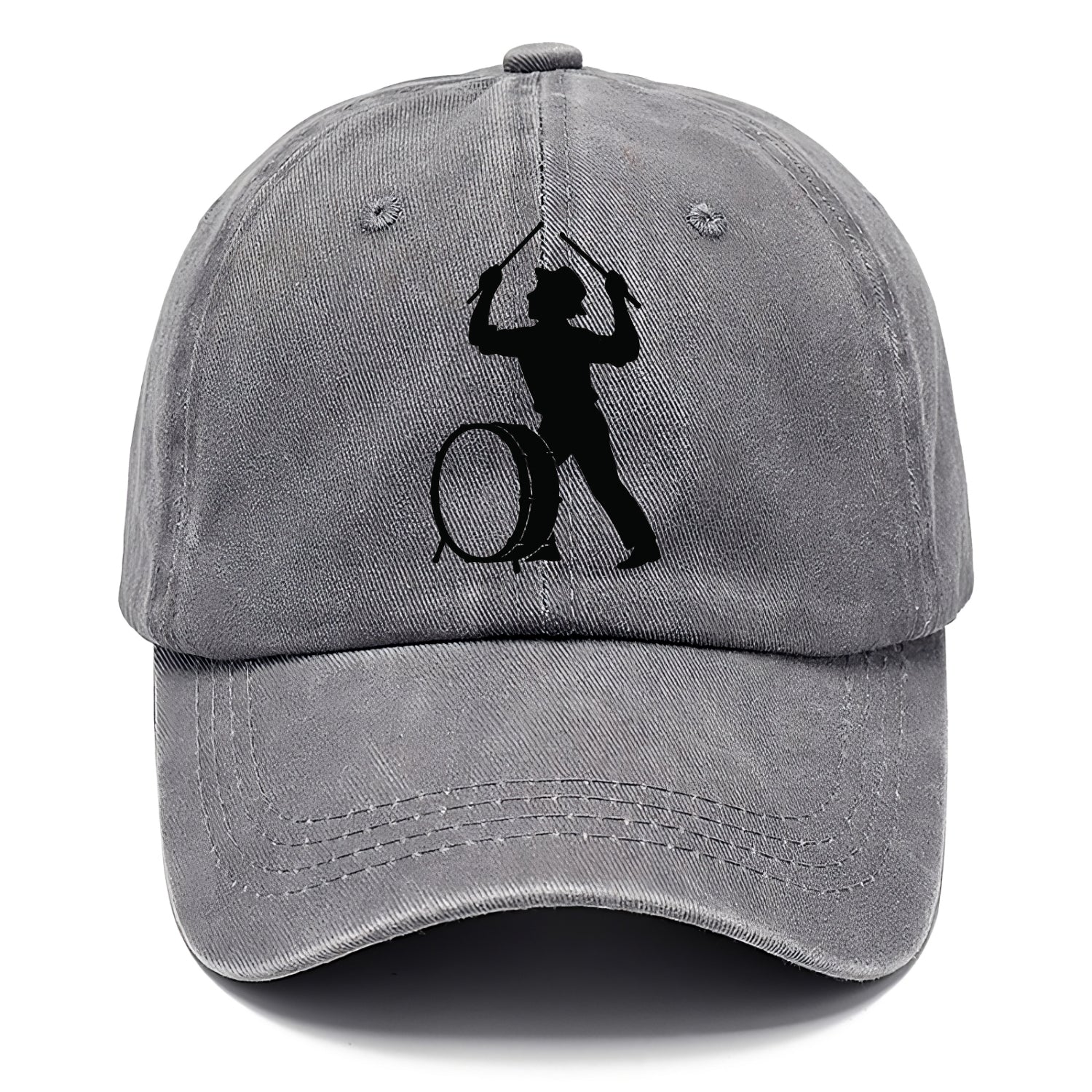 Drummer with drumsticks raised high - Classic Cap - Urban Haze(Grey)