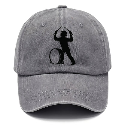 Drummer with drumsticks raised high - Classic Cap - Urban Haze(Grey)