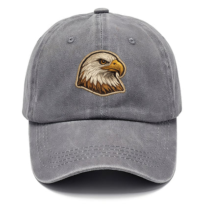 EAGLE HEAD PROFILE - majestic bald eagle in brown, white and gold , American pride - Classic Cap - Urban Haze(Grey)