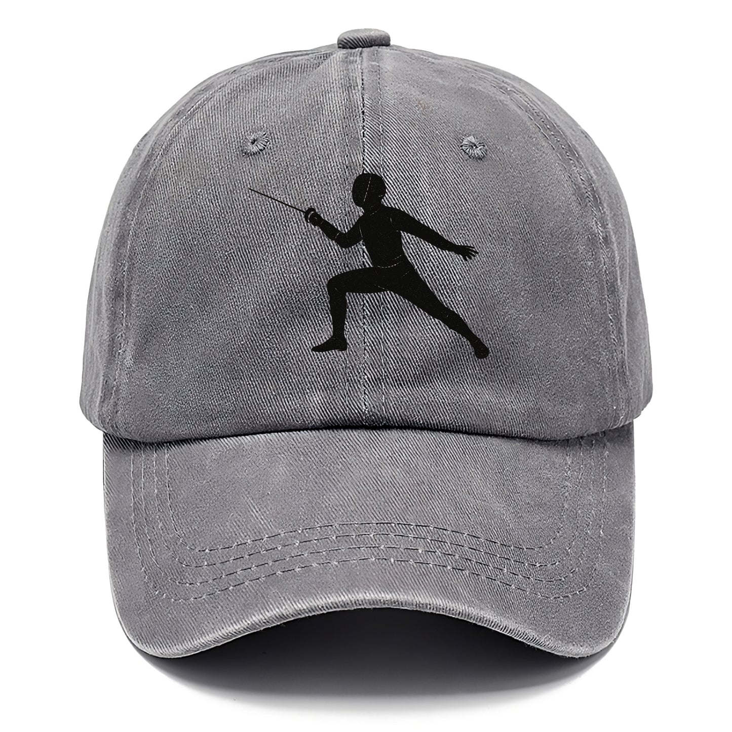 Fencer in lunge position - Classic Cap - Urban Haze(Grey)