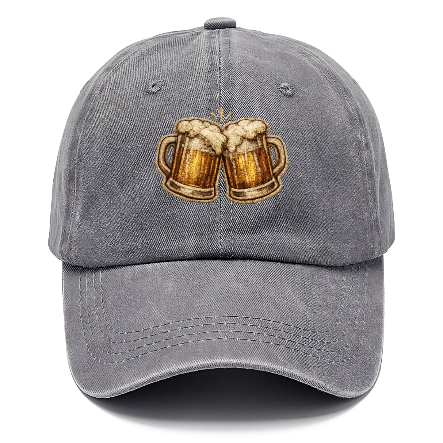 BEER MUG CHEERS - frosty beer stein in gold and amber , brewery - Classic Cap - Urban Haze(Grey)