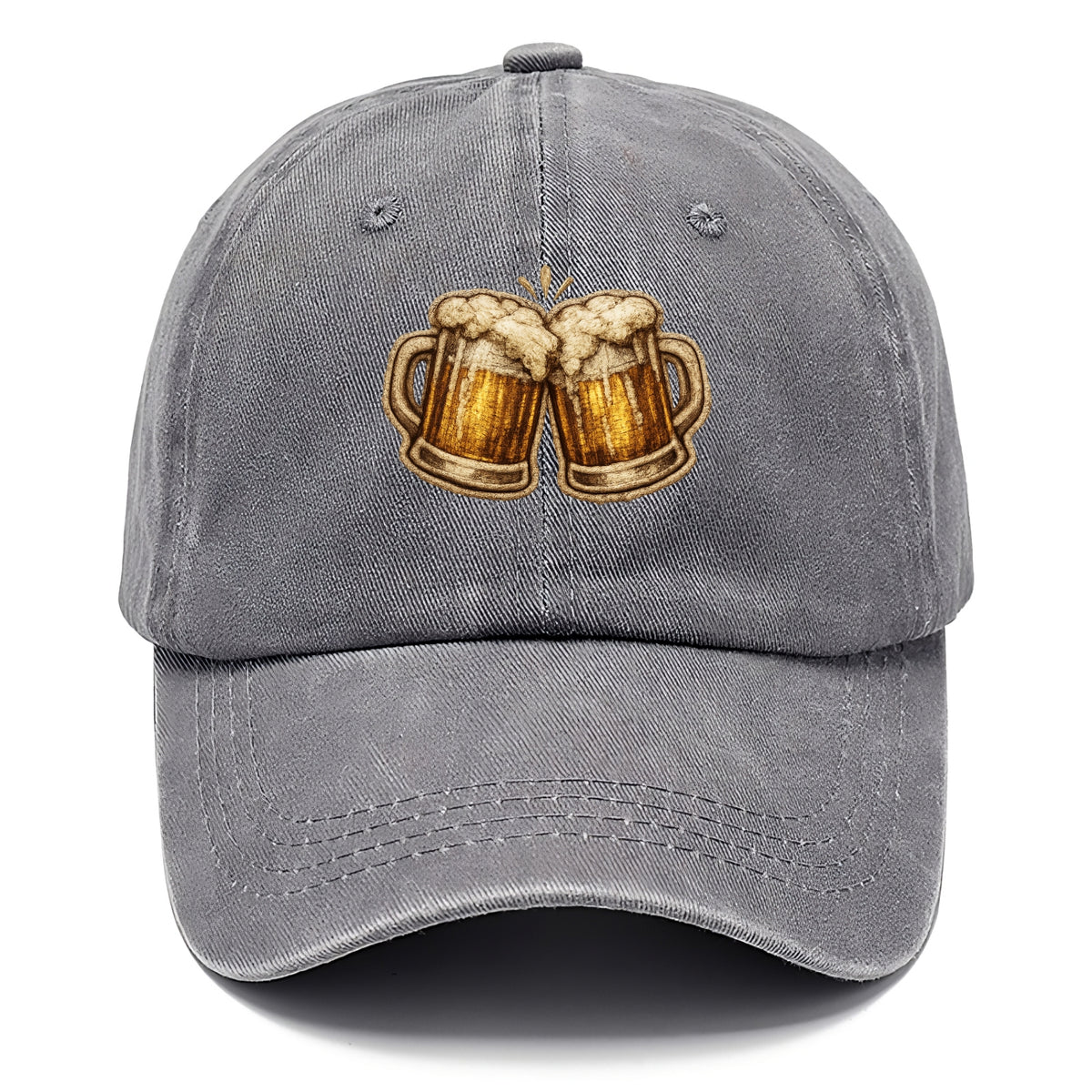 BEER MUG CHEERS - frosty beer stein in gold and amber , brewery - Classic Cap - Urban Haze(Grey)