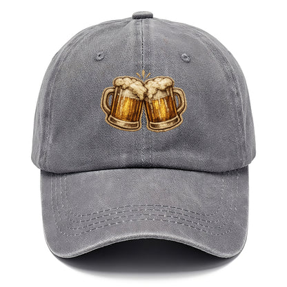 BEER MUG CHEERS - frosty beer stein in gold and amber , brewery - Classic Cap - Urban Haze(Grey)