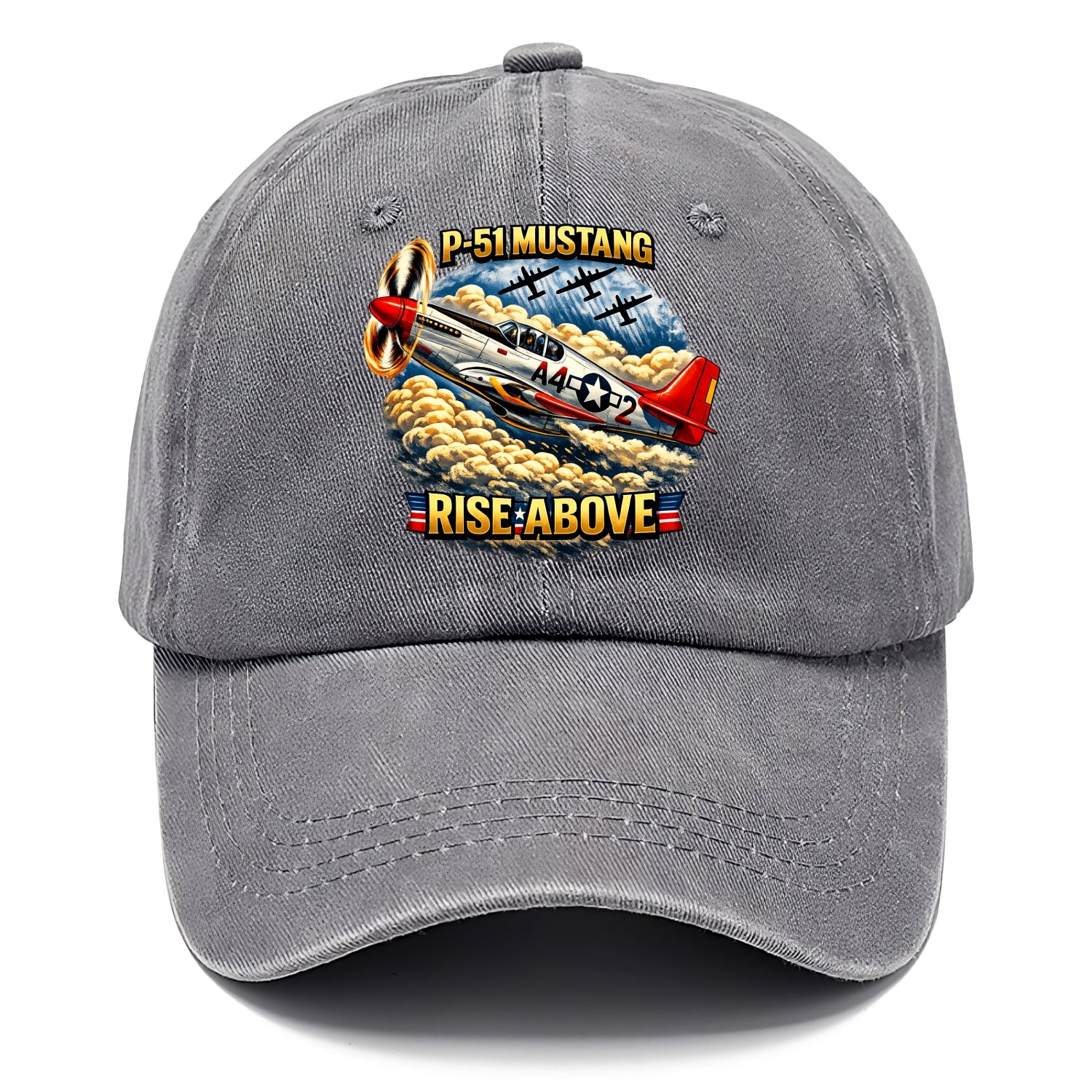 P 51 Mustang Rise Above - Classic Cap - Urban Haze(Grey)