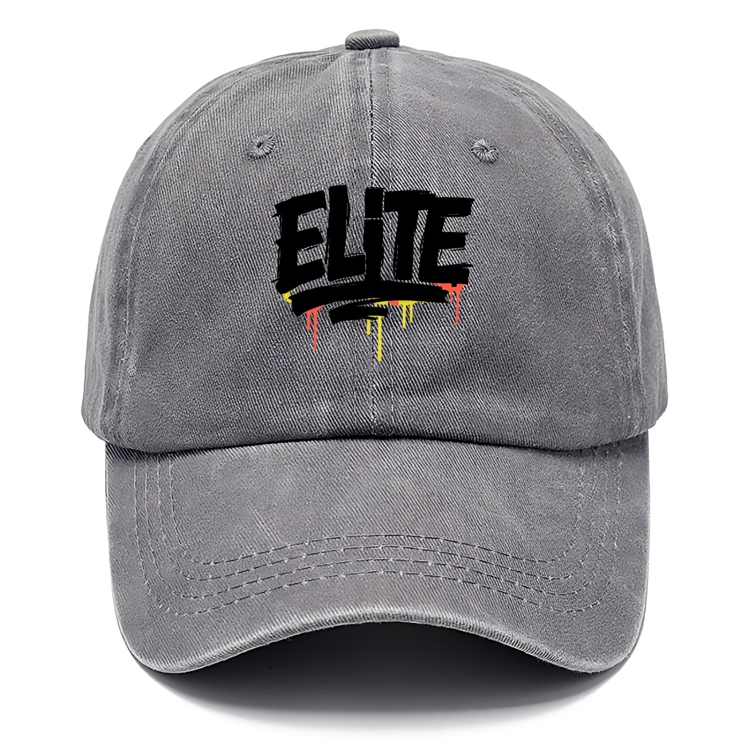 Bold typography design - "ELITE" - top tier, highest level - Classic Cap - Urban Haze(Grey)
