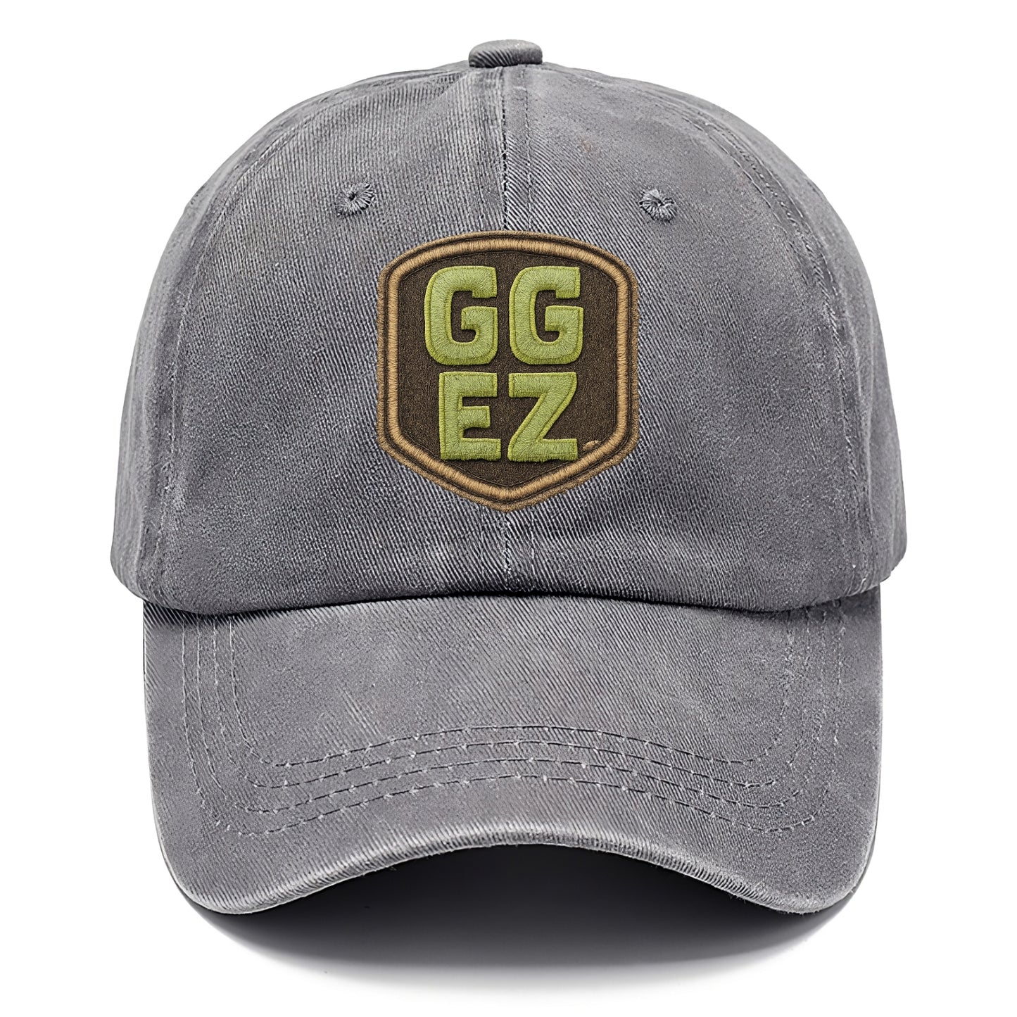 GG EZ - victory text in neon green , easy win - Classic Cap - Urban Haze(Grey)