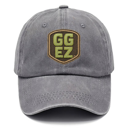 GG EZ - victory text in neon green , easy win - Classic Cap - Urban Haze(Grey)
