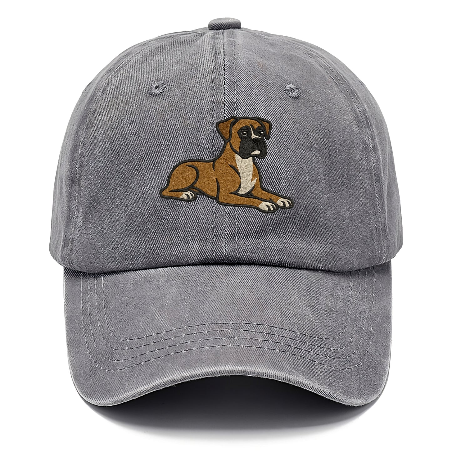 Boxer - Fawn colored relaxed lying down Classic Cap - Urban Haze(Grey)