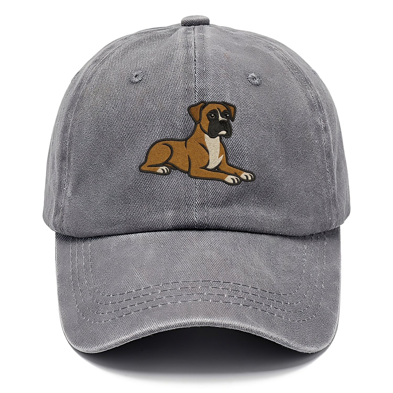 Boxer - Fawn colored relaxed lying down Classic Cap - Urban Haze(Grey)