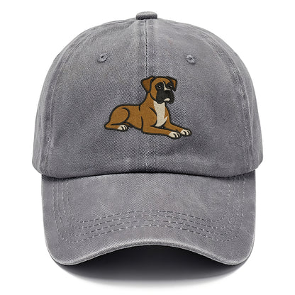 Boxer - Fawn colored relaxed lying down Classic Cap - Urban Haze(Grey)