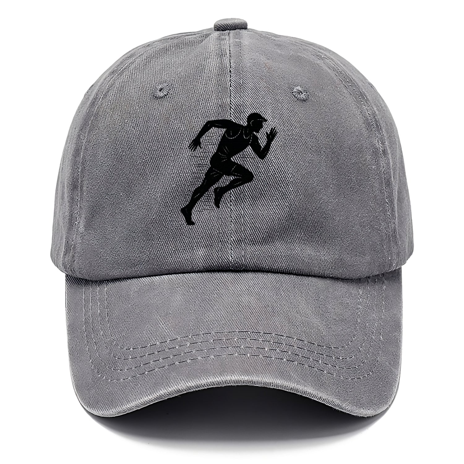 Runner in full stride sprinting - Classic Cap - Urban Haze(Grey)