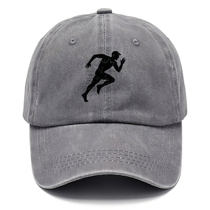 Runner in full stride sprinting - Classic Cap - Urban Haze(Grey)