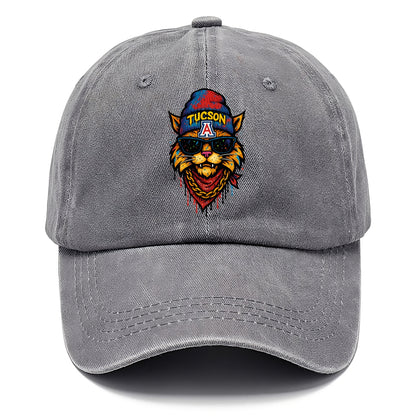 Tucson Wildcat wearing Arizona beanie with A patch - Classic Cap - Urban Haze(Grey)