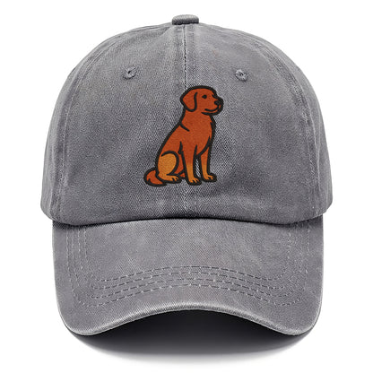 Nova Scotia Duck Tolling Retriever - Red embroidered pose - Classic Cap - Urban Haze(Grey)
