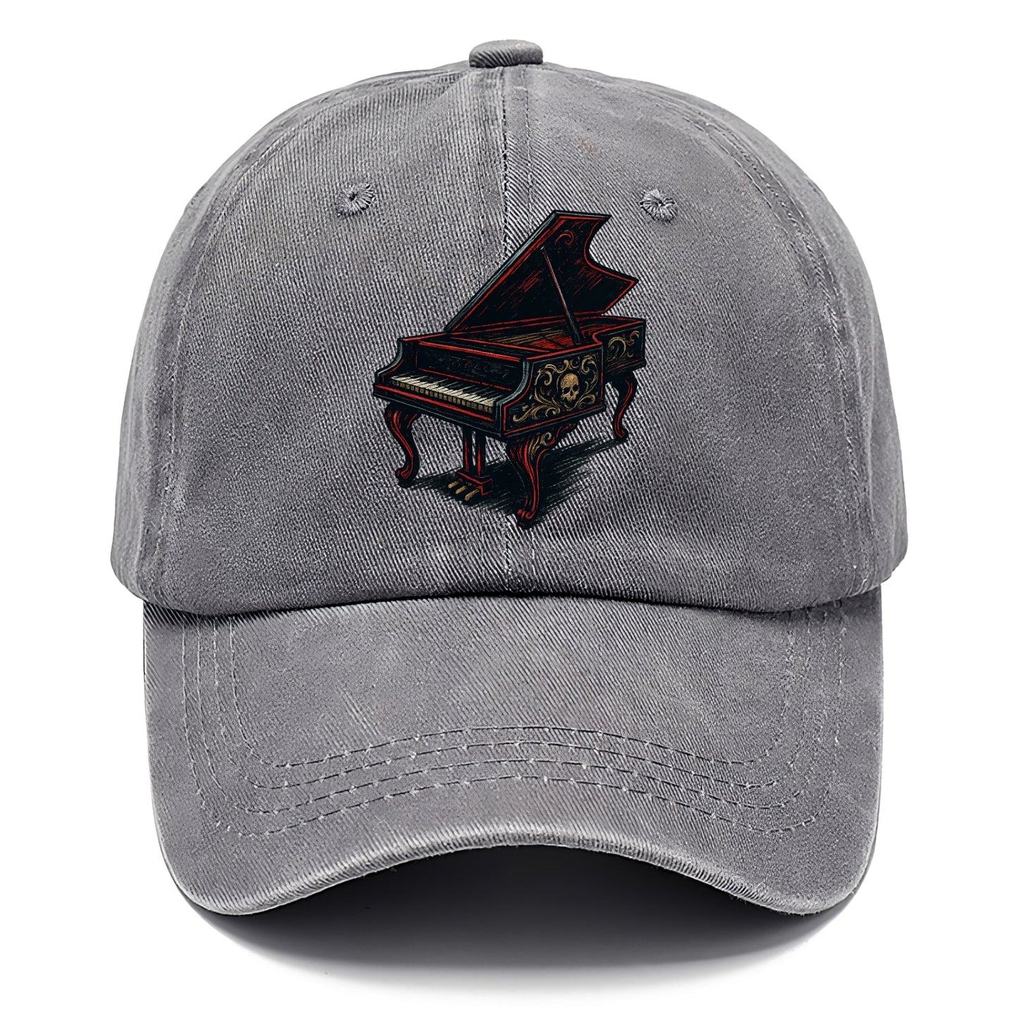 Harpsichord with baroque decorative styling - Classic Cap - Urban Haze(Grey)