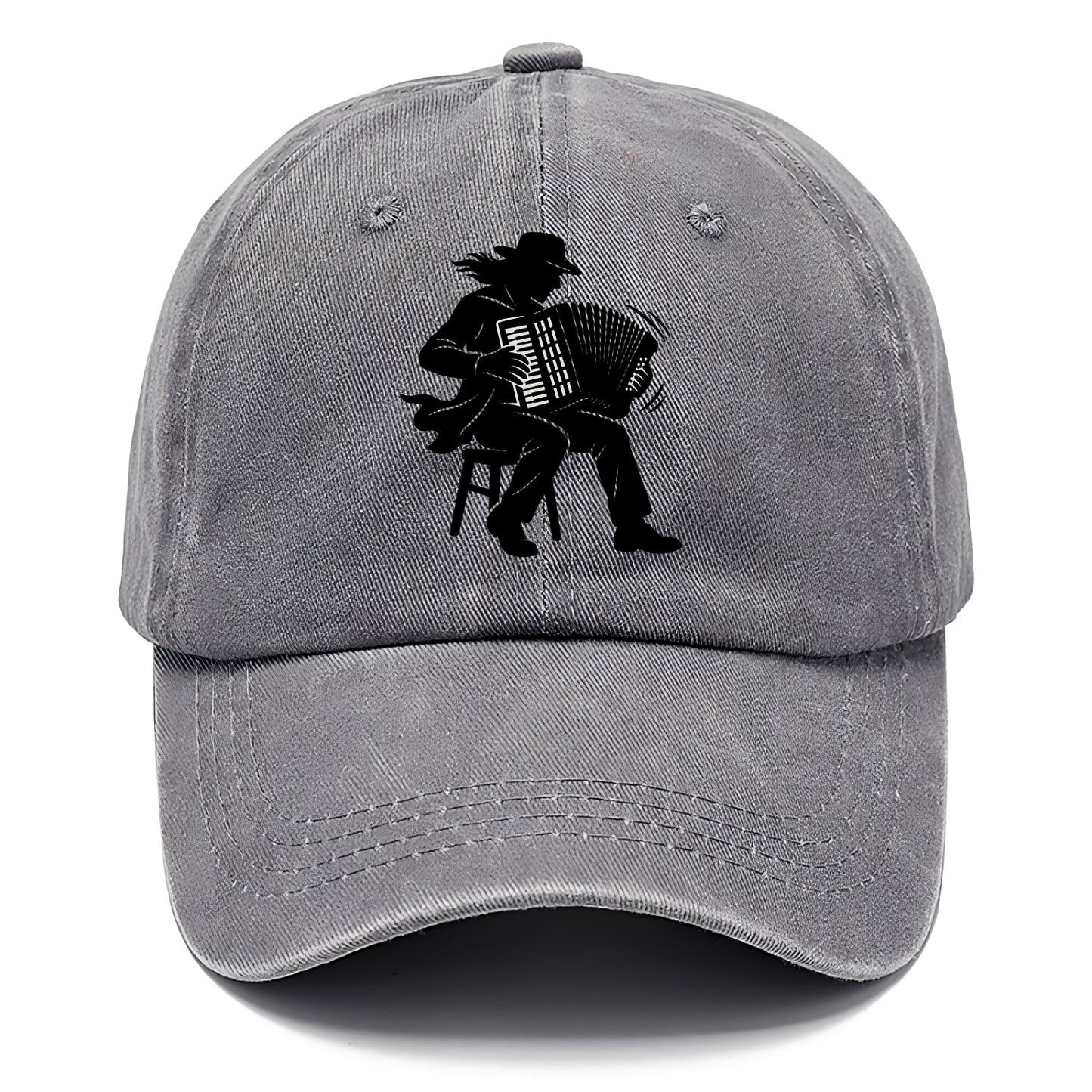 Accordion player street musician - Classic Cap - Urban Haze(Grey)