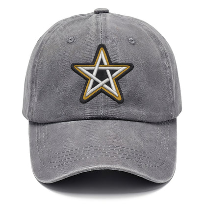 PENTAGRAM STAR - five point star in silver , protection - Classic Cap - Urban Haze(Grey)