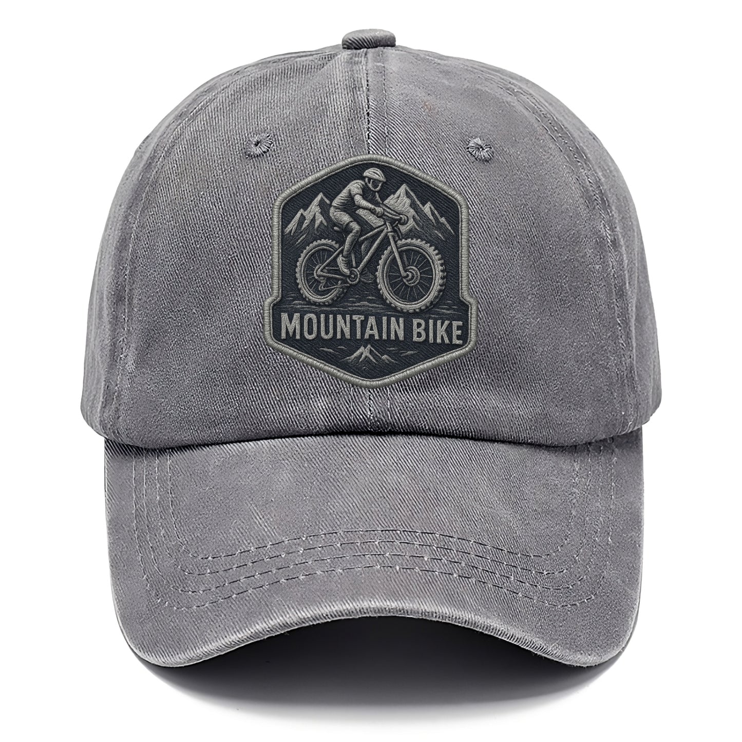 Mountain bike with rugged tires - cyclist badge - Classic Cap - Urban Haze(Grey)