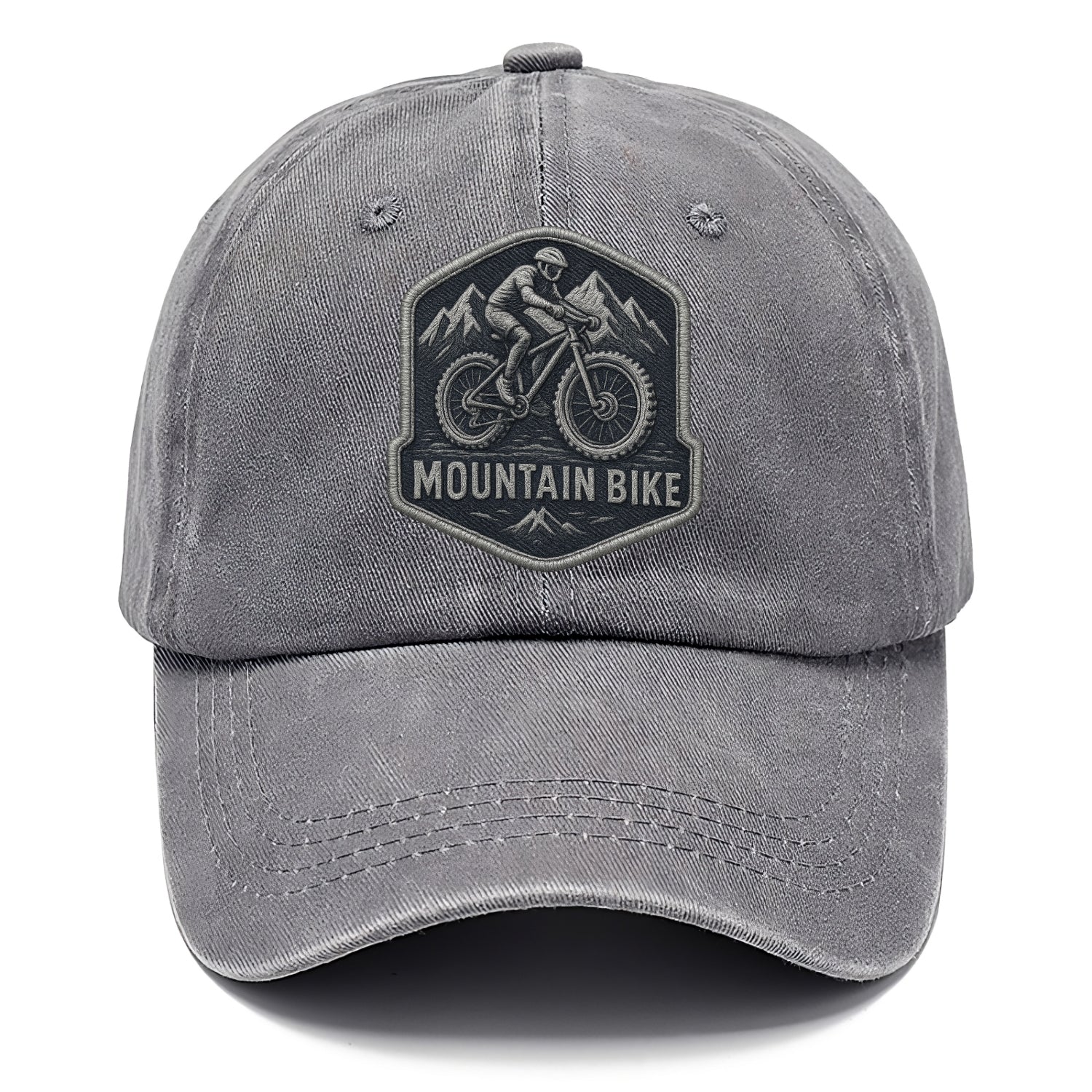Mountain bike with rugged tires - cyclist badge - Classic Cap - Urban Haze(Grey)
