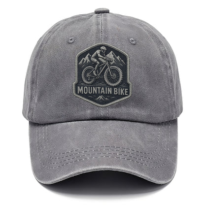 Mountain bike with rugged tires - cyclist badge - Classic Cap - Urban Haze(Grey)