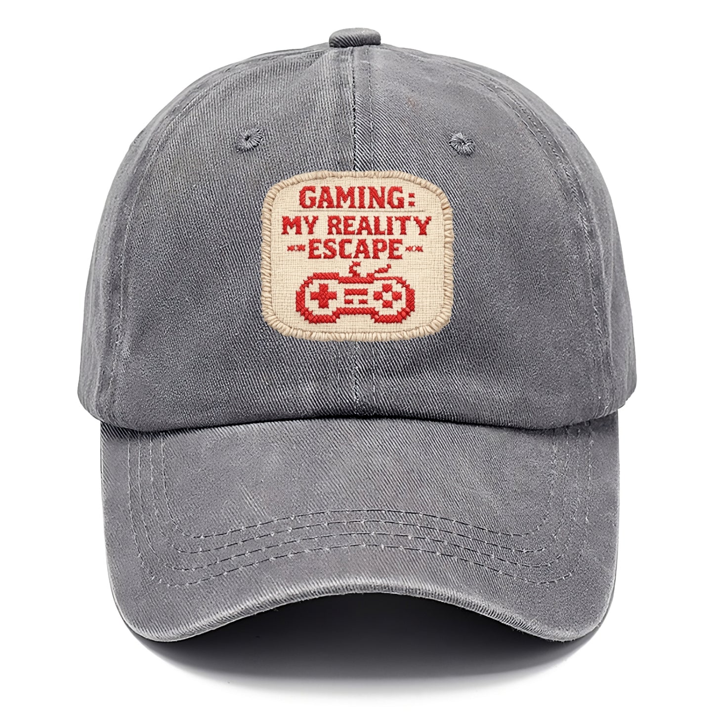 GAMING: MY REALITY ESCAPE - red game escape - red - gaming reality escape - Classic Cap - Urban Haze(Grey)