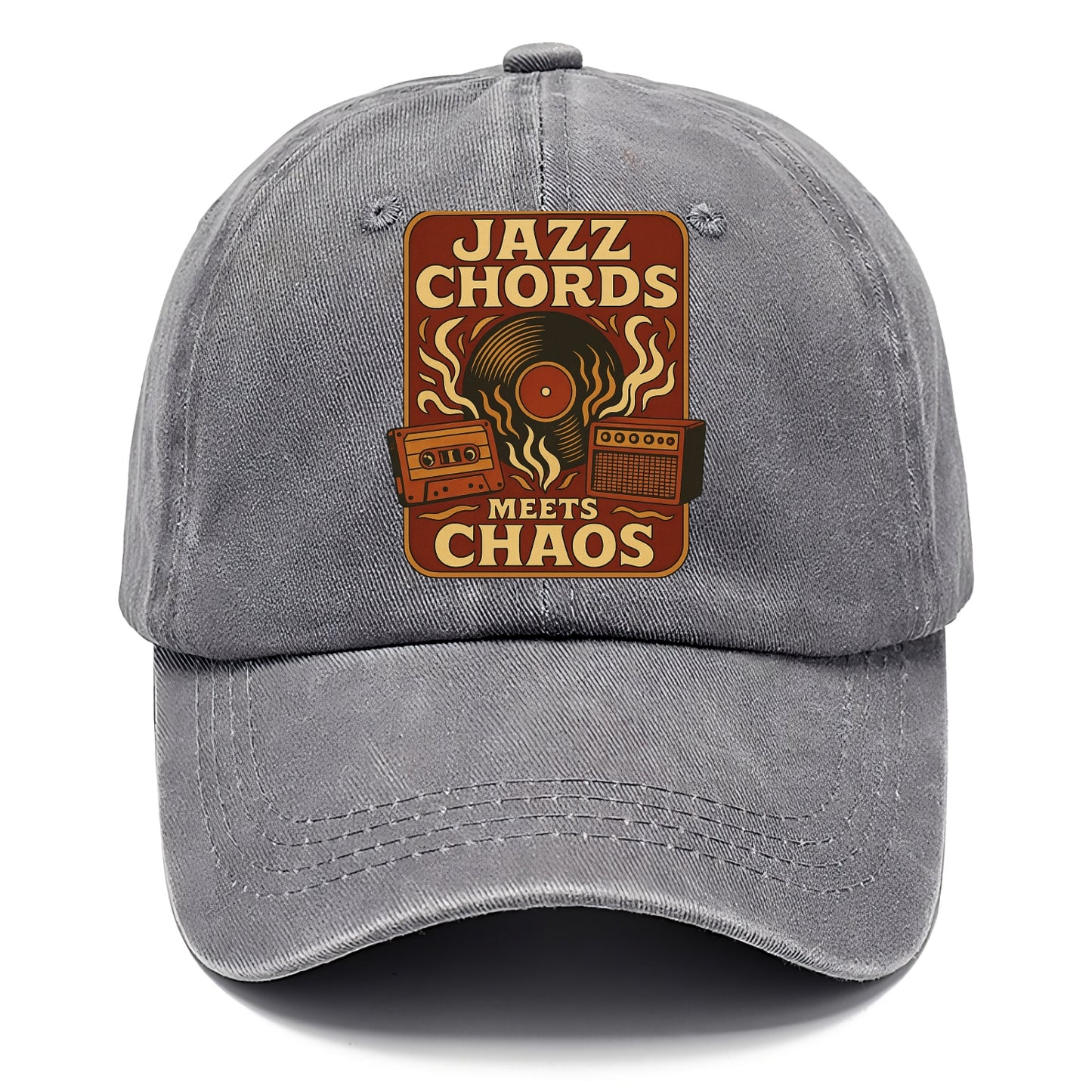 Jazz chords with hyperpop energy - "Jazz Meets Chaos" - unexpected fusion - Classic Cap - Urban Haze(Grey)