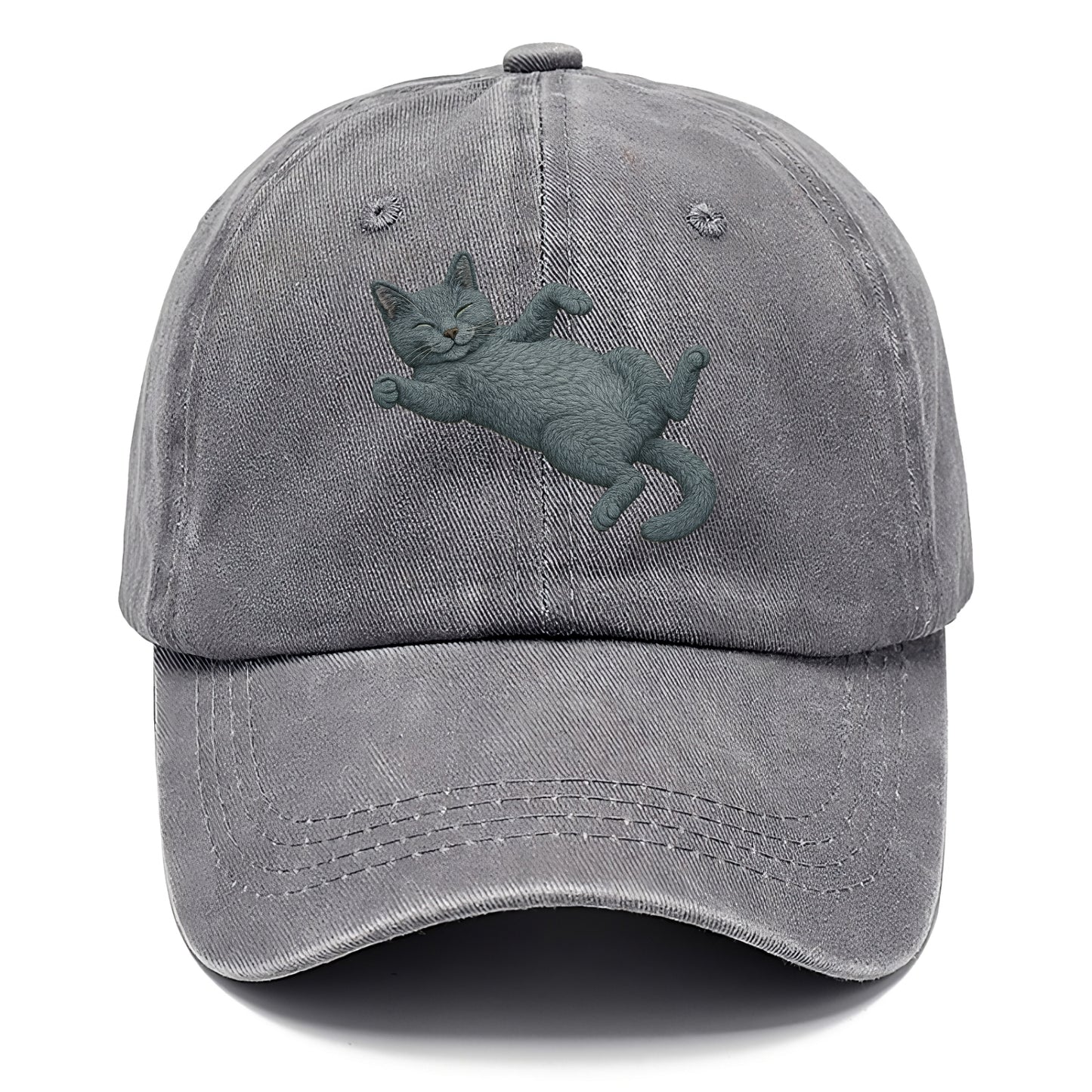 Russian Blue  fully relaxed sprawled out Classic Cap - Urban Haze(Grey)