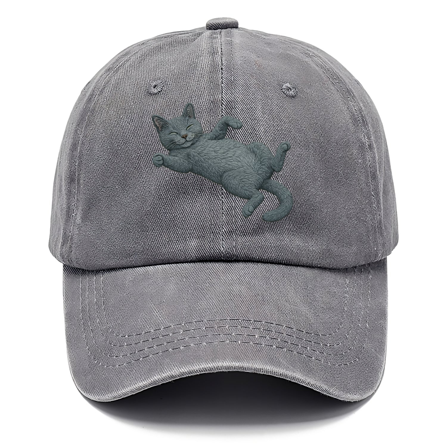 Russian Blue  fully relaxed sprawled out Classic Cap - Urban Haze(Grey)