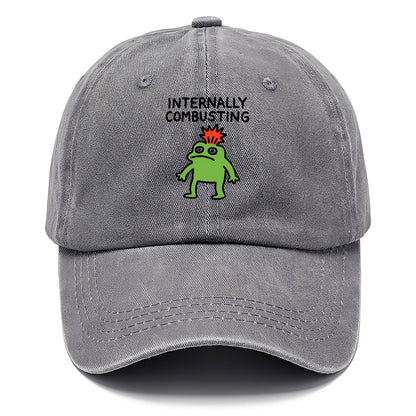 INTERNALLY COMBUSTING | Calm exterior exploding inside - Classic Cap - Urban Haze(Grey)