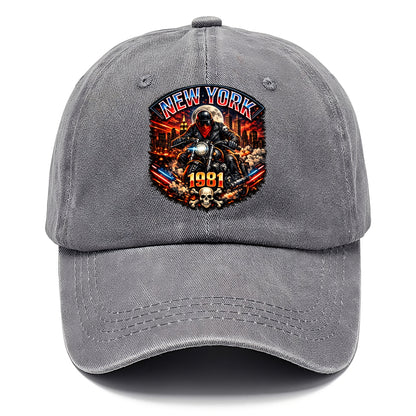 New York 1981 Biker - Classic Cap - Urban Haze(Grey)
