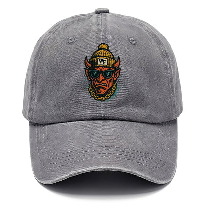 Winston-Salem Demon wearing Wake Forest beanie with WF patch - Classic Cap - Urban Haze(Grey)