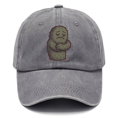 SINGLE IS VALID | Content cactus hugging itself - Classic Cap - Urban Haze(Grey)
