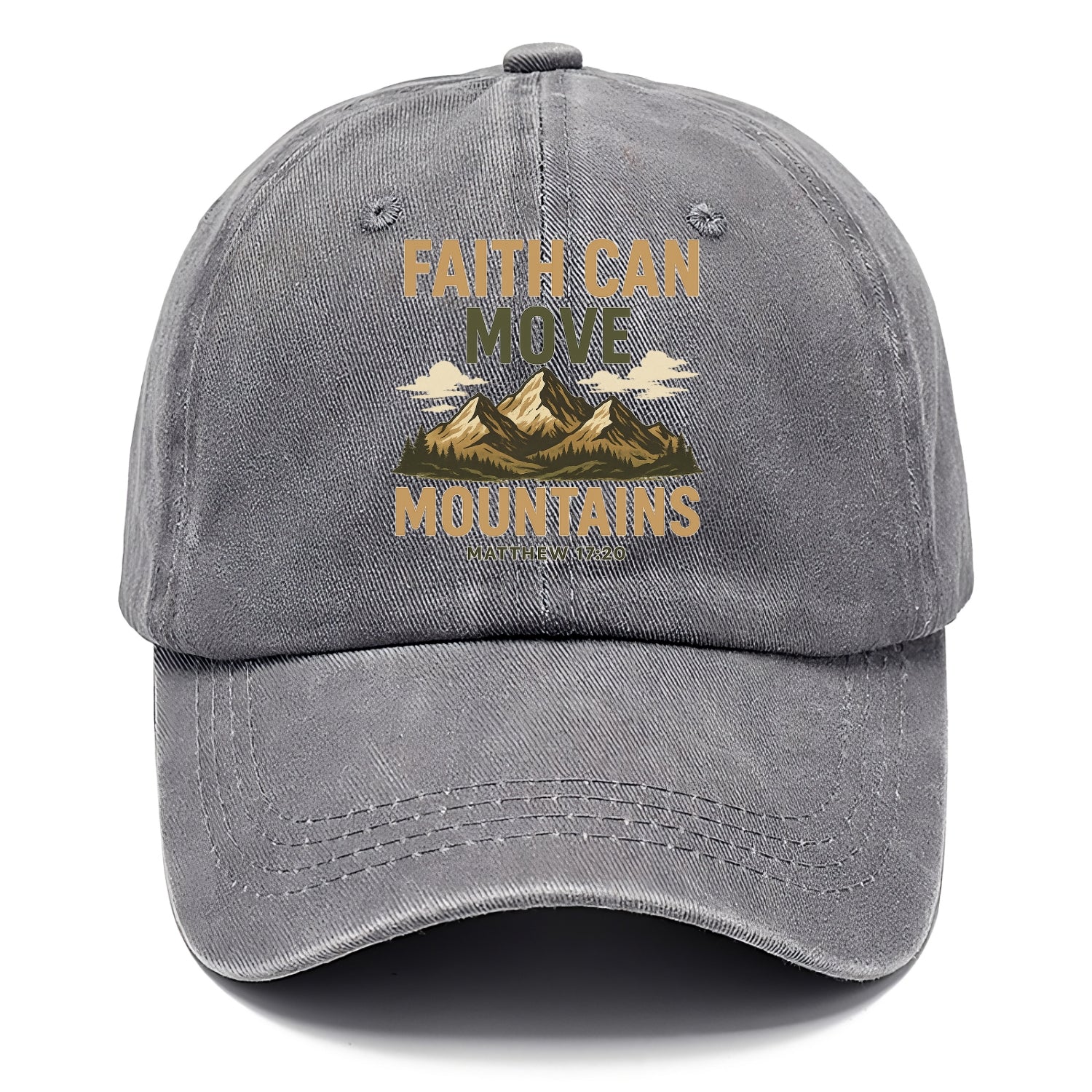 Matthew 17:20 Mountains - Classic Cap - Urban Haze(Grey)