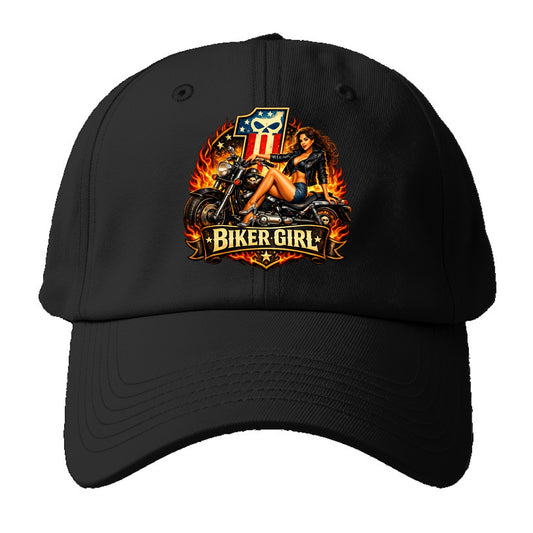 Vintage Biker Pin Up - Baseball Cap