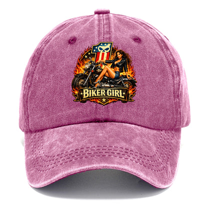 Vintage Biker Pin Up - Classic Cap