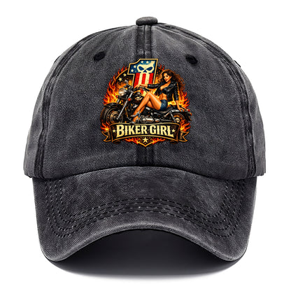 Vintage Biker Pin Up - Classic Cap