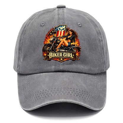 Vintage Biker Pin Up - Classic Cap