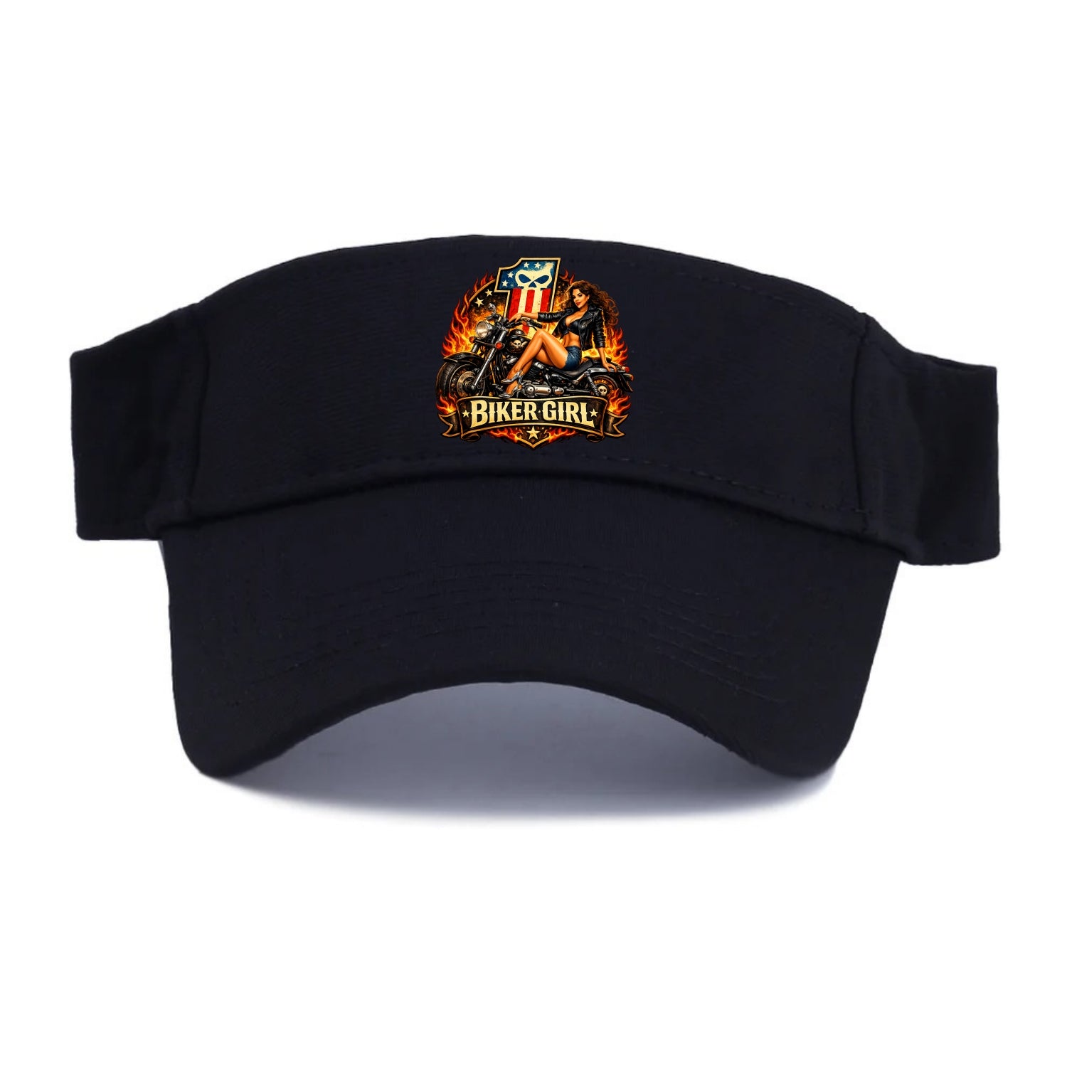 Vintage Biker Pin Up - Visor